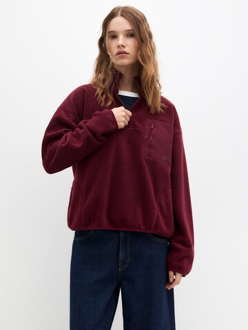 Pull&Bear Sweatshirt in Rot: Vorderseite