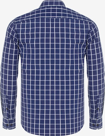 CIPO & BAXX Regular Fit Langarmhemd in Blau