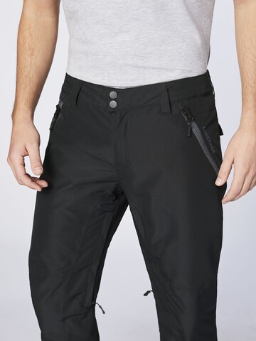 CHIEMSEE Regular Outdoor Pants 'Taos' in Black