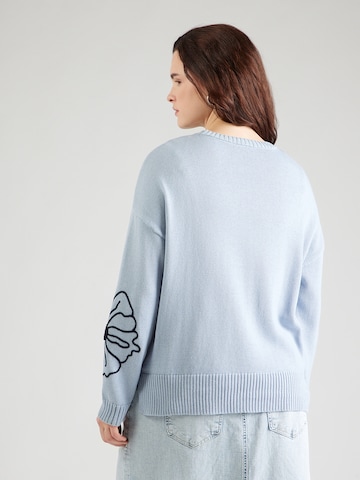 Pulover 'CARPETRA' de la ONLY Carmakoma pe albastru