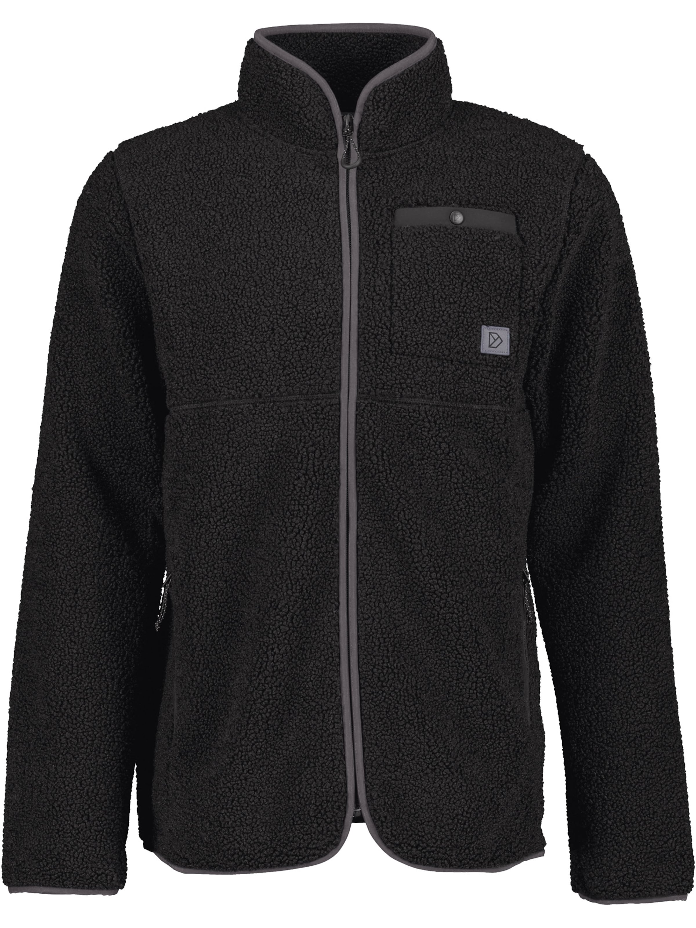 Didriksons - Chaqueta polar funcional 'PHOENIX' en negro: frente