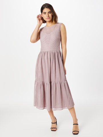 Robe de cocktail SWING en rose : devant