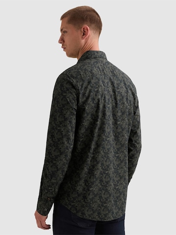 PME Legend Regular fit Overhemd 'Shirt with allover print and embroidered logo' in Blauw