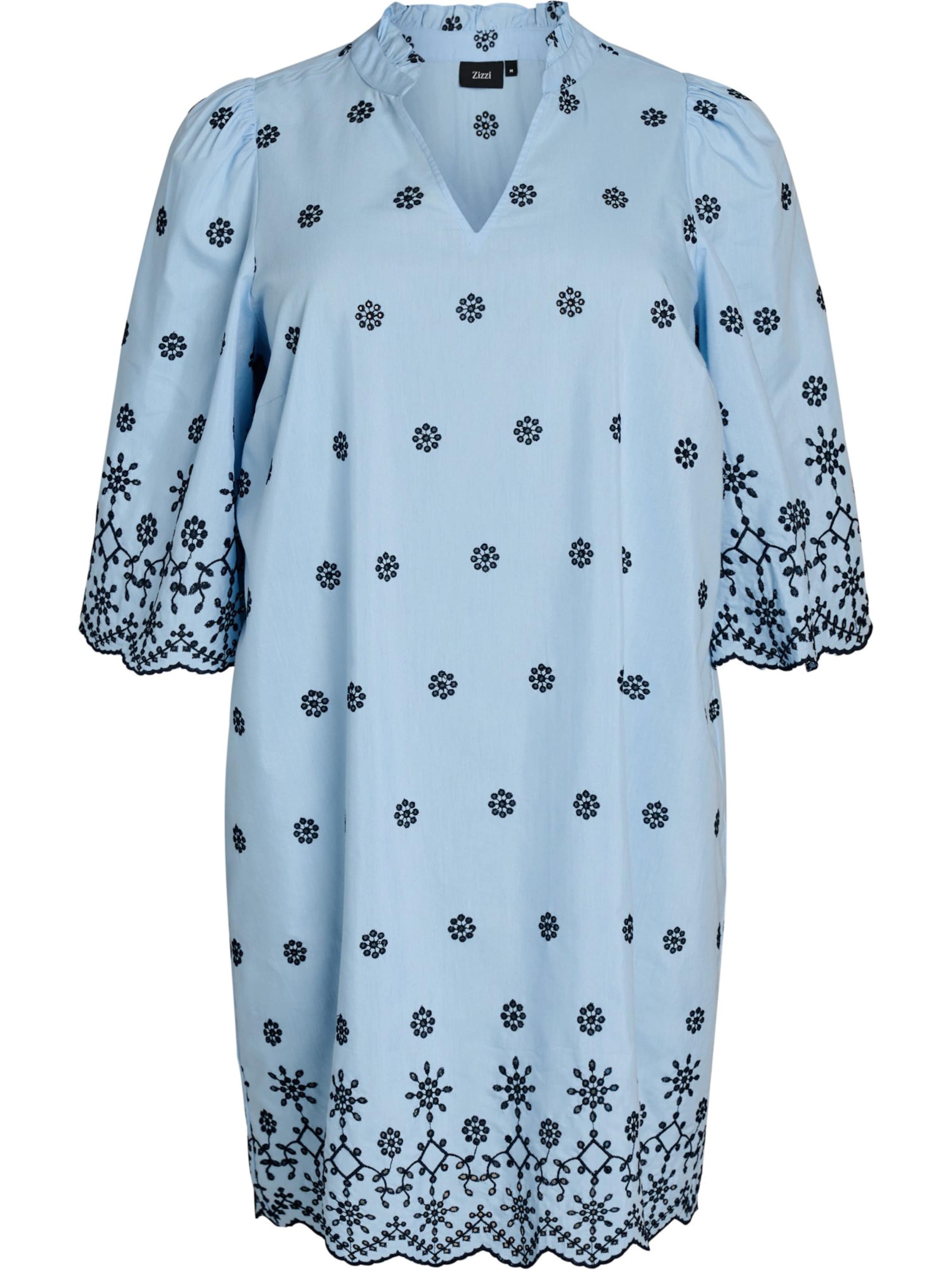 Zizzi Kleid 'Eviola' in Blau: Vorderseite