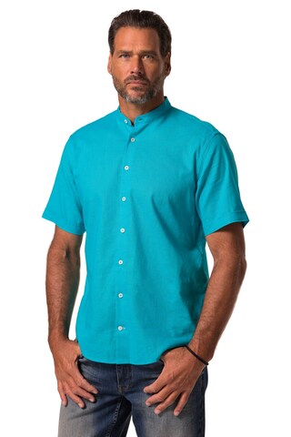 JP1880 Regular fit Overhemd in Blauw: voorkant