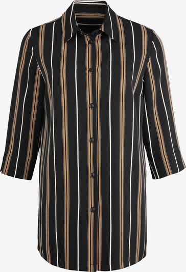 Vogelsang Bluse in hellbraun / schwarz / weiß, Produktansicht