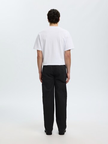 Regular Pantalon chino 'SLMMILES' SELECTED en noir