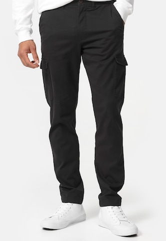 INDICODE JEANS Regular Cargo Pants ' Walmie ' in Black: front