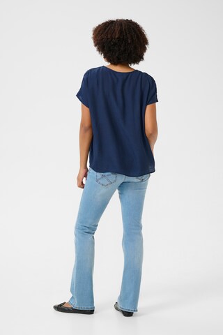 Cream Bluse 'Henja' i blå