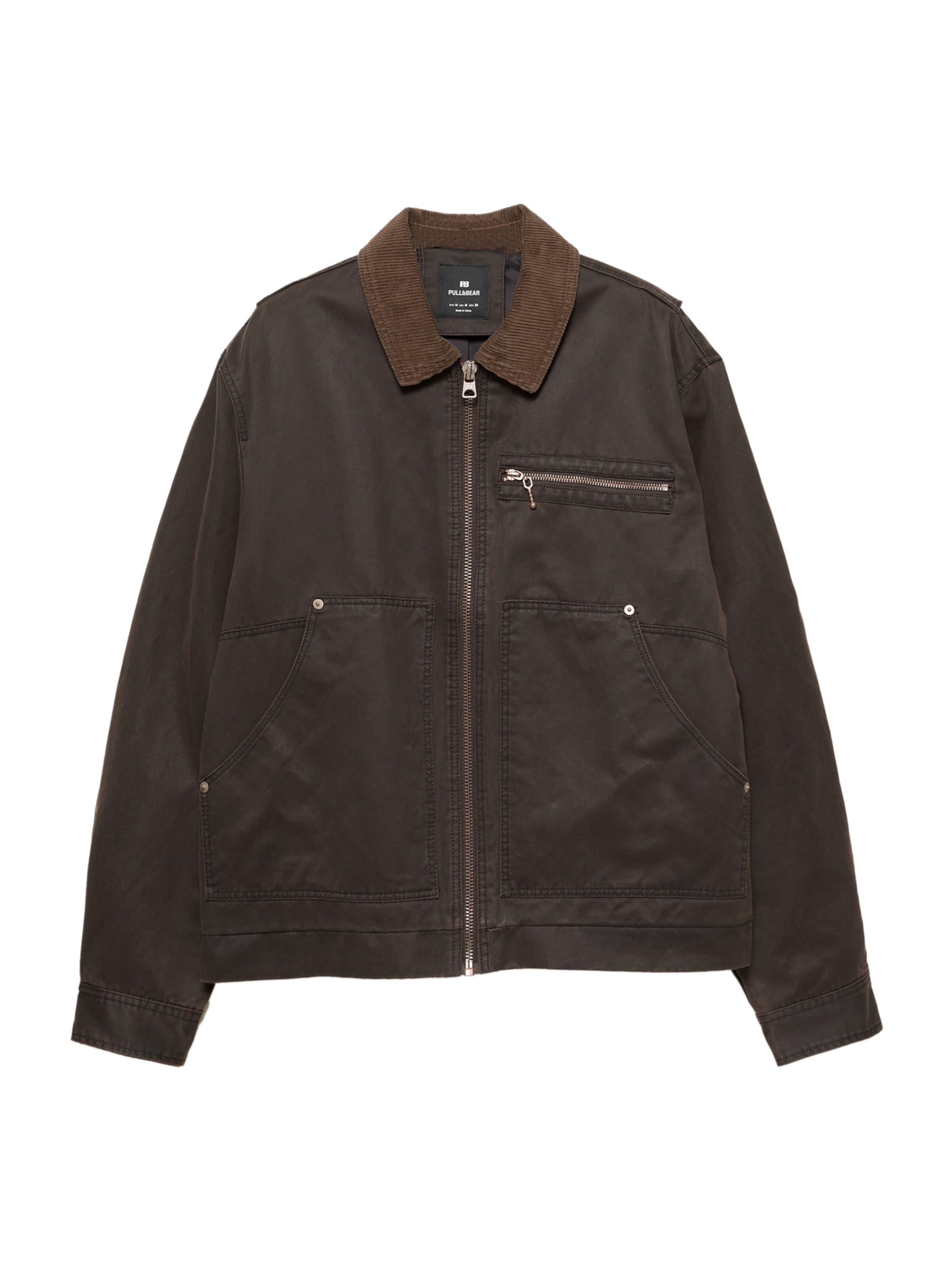 Pull&Bear Prechodná bunda - Hnedá: predná strana