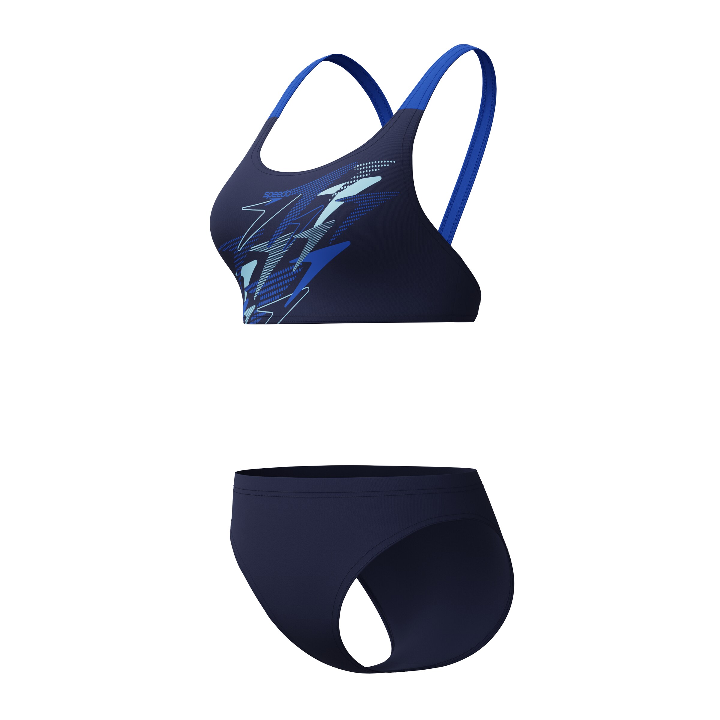 SPEEDO Bralette Sports Bikini in Blue