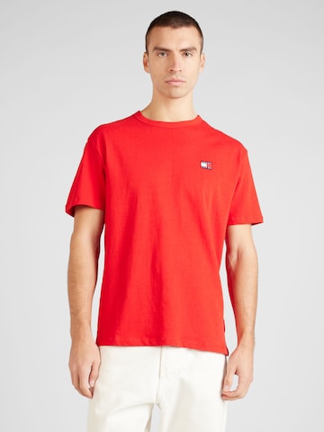 T-Shirt Tommy Jeans en rouge : devant