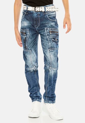 CIPO & BAXX Regular Jeans in Blauw: voorkant