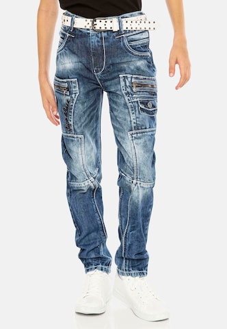 CIPO & BAXX Regular Jeans in Blauw: voorkant