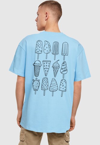Merchcode - Camiseta 'Ice Cream' en azul: frente