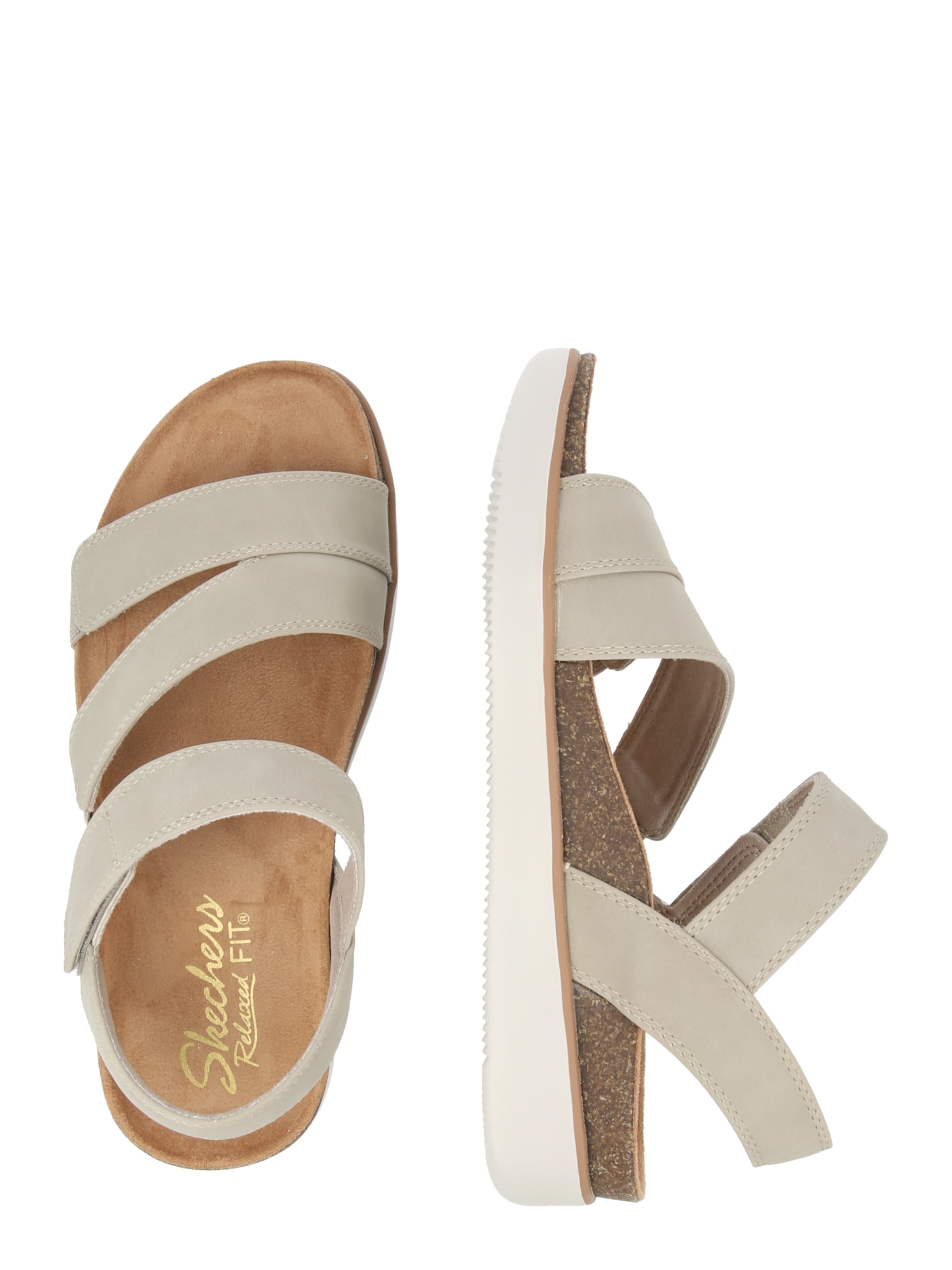 SKECHERS Sandalen met riem 'LIFTED COMFORT' in Grijs