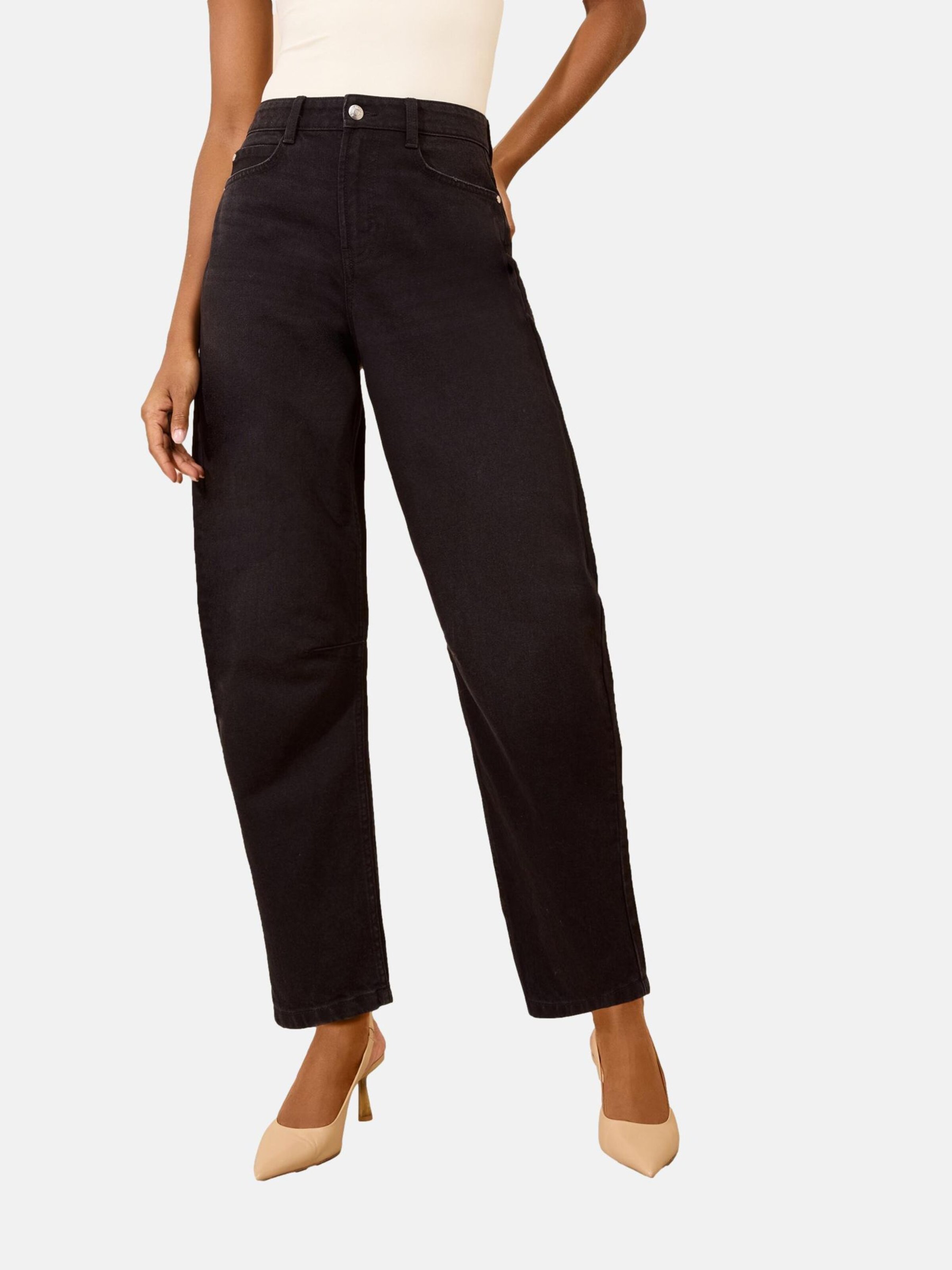Friends Like These Jeans i svart: framsida