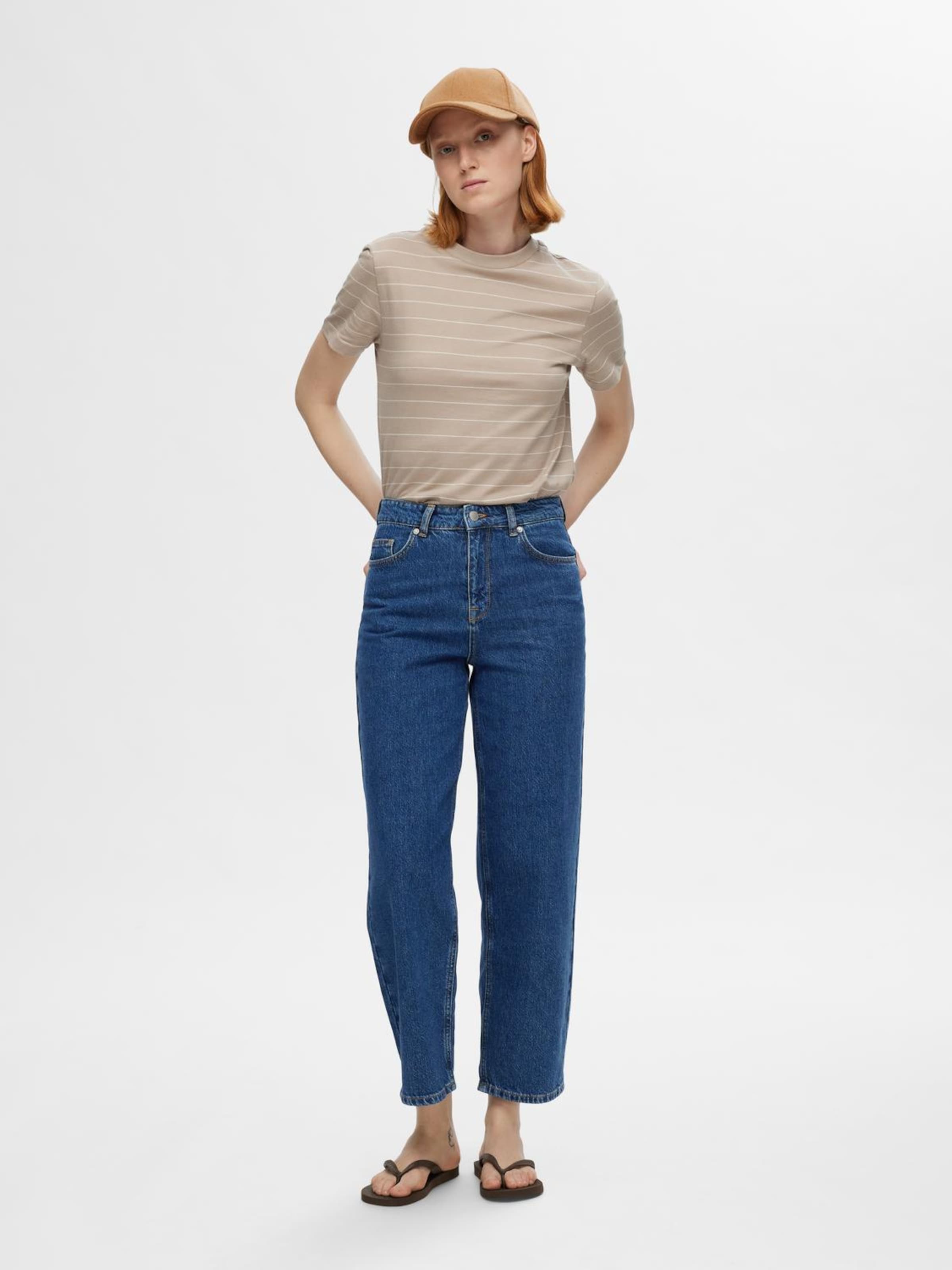 SELECTED FEMME Loose fit Jeans SLHCLAIR in Blue Denim ABOUT YOU