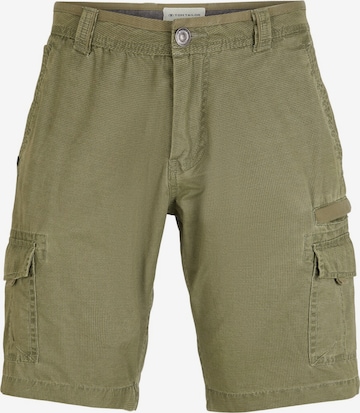TOM TAILOR Cargo Pants in Green: front