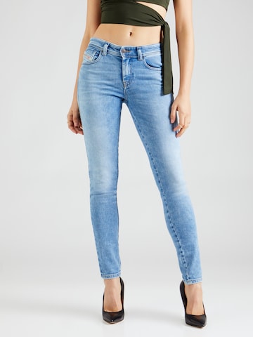 DIESEL Skinny Jeans 'SLANDY' in Blauw: voorkant