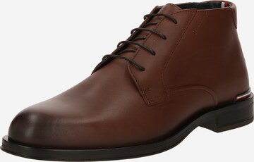 TOMMY HILFIGER Lace-Up Boots in Brown: front