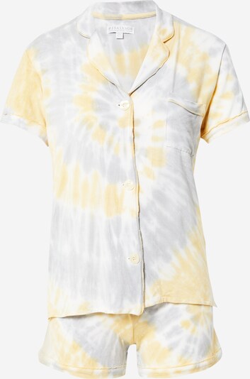 PJ Salvage Pyjama en jaune / gris / blanc, Vue avec produit