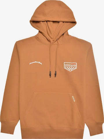Pas De Monaco Sweatshirt 'Formular Club' in Brown: front