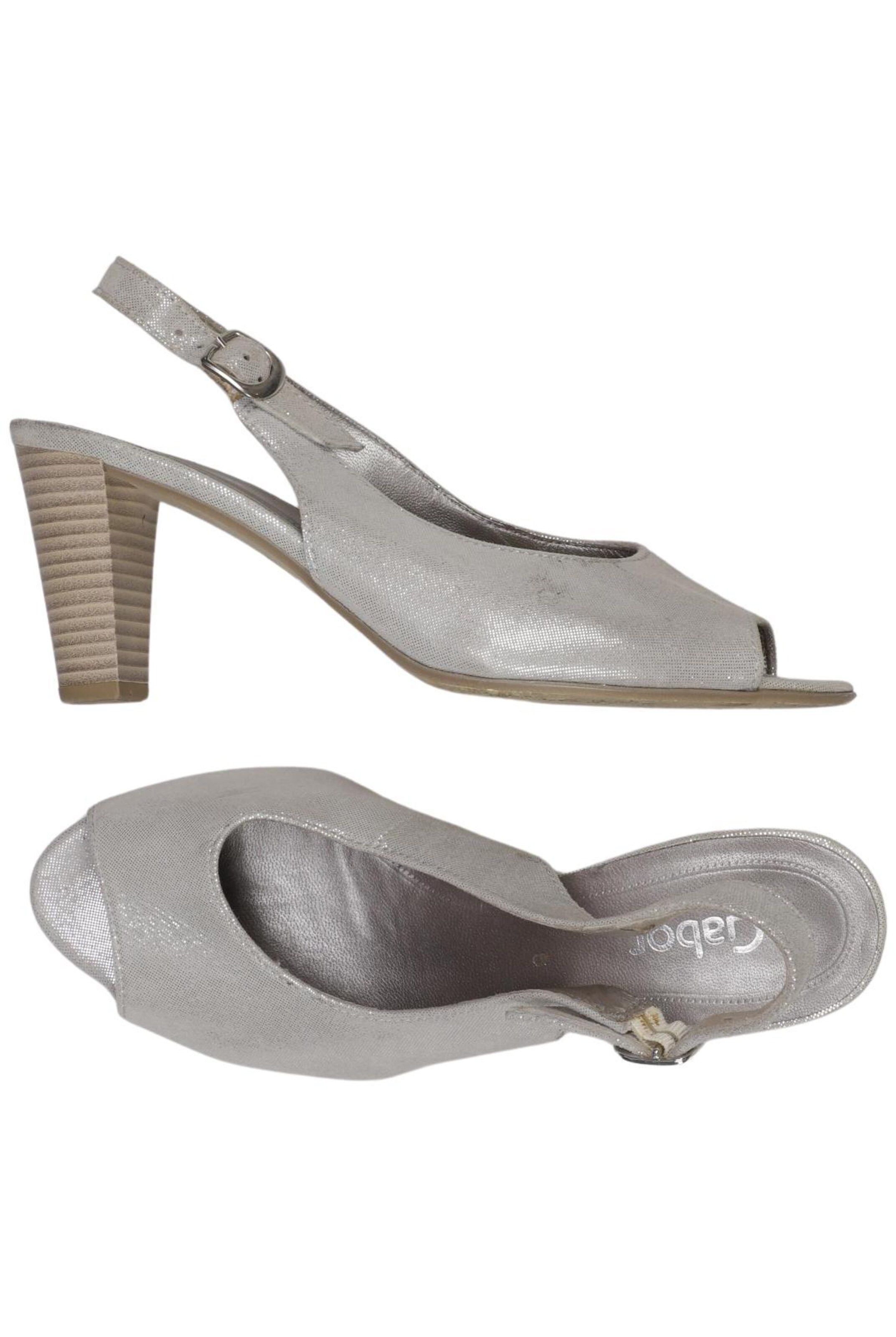 GABOR Pumps 39 in Silber: Vorderseite