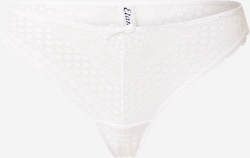 ETAM String 'CHERIE' in White: front