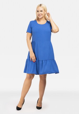 Karko Cocktail Dress 'AGNIESZKA' in Blue: front