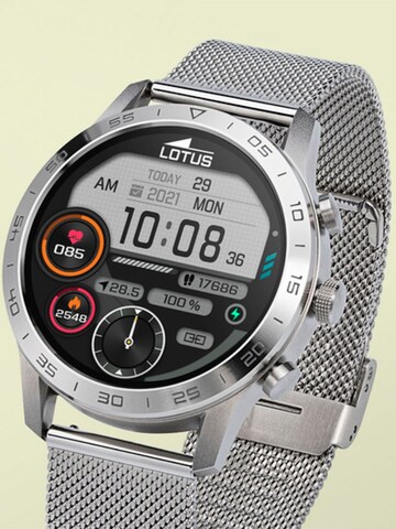Montre digitale Lotus en argent