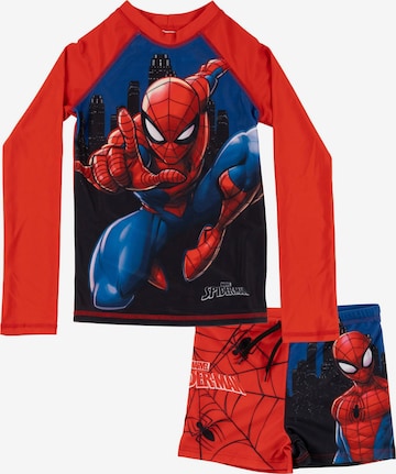 SPIDERMAN Athletic Swimwear 'Marvel UV-Schutz 30' in Red: front