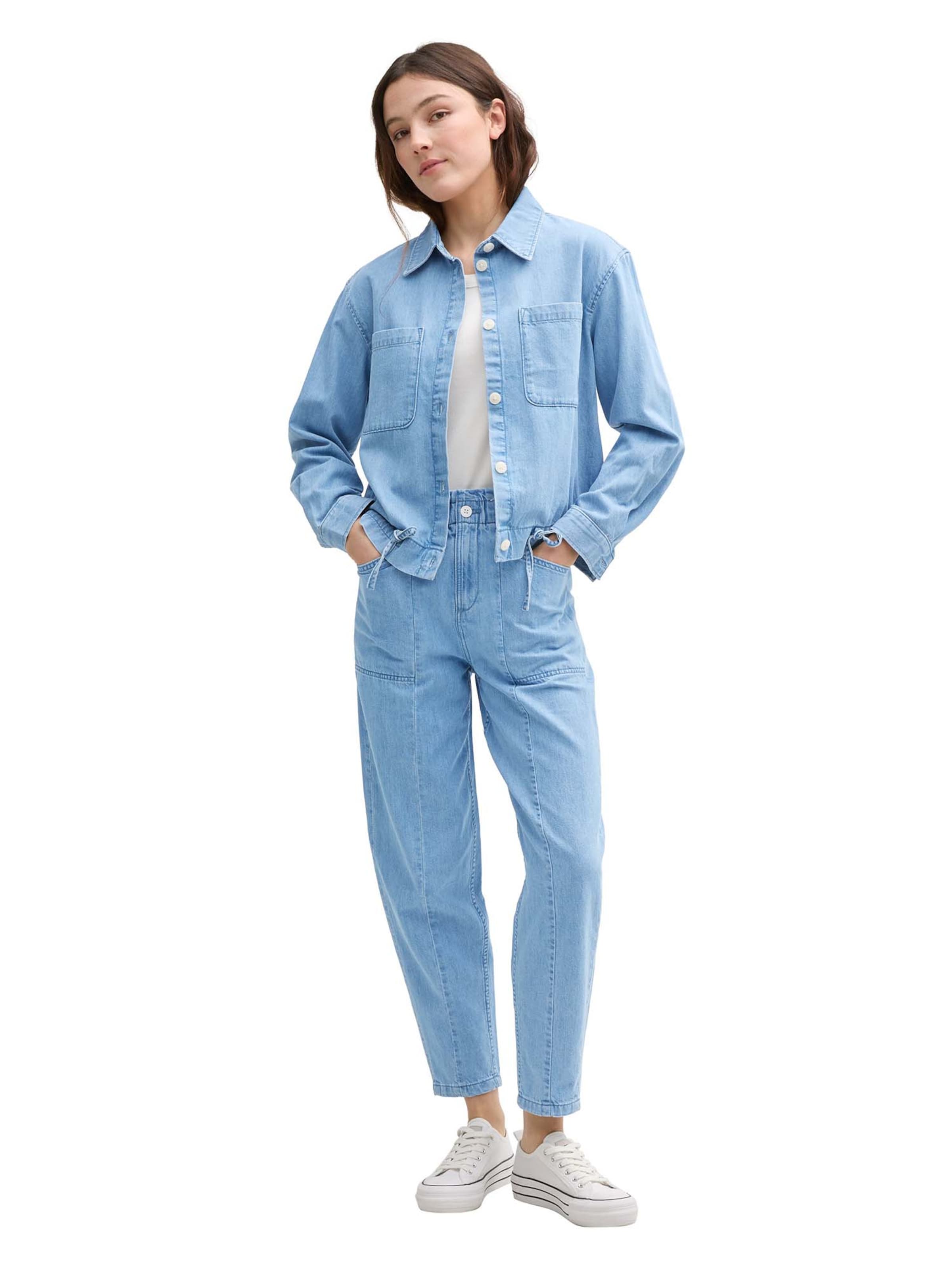 TOM TAILOR DENIM Φθινοπωρινό και ανοιξιάτικο μπουφάν σε μπλε