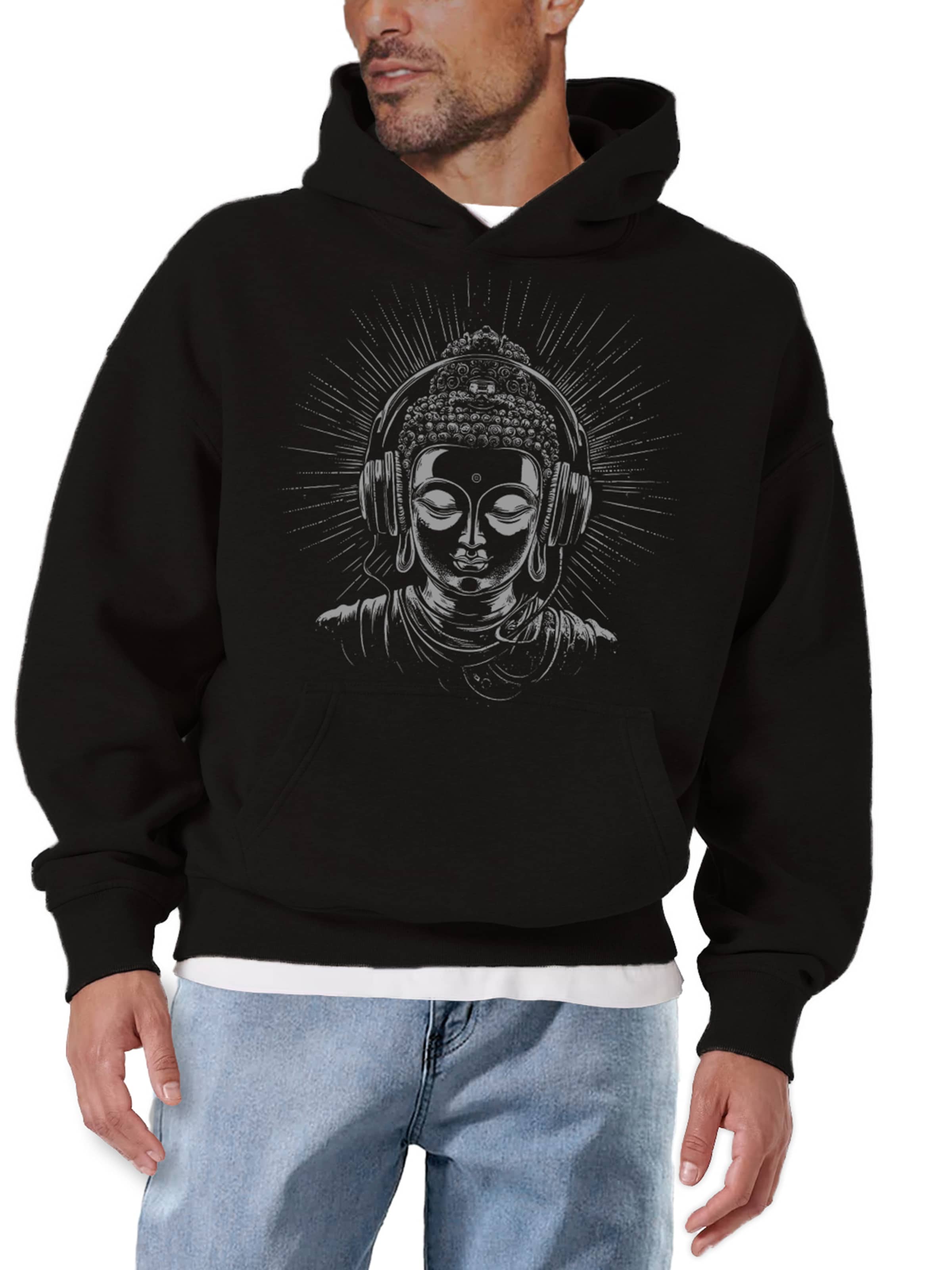 MAKAYA Sweatshirt‌ in Schwarz