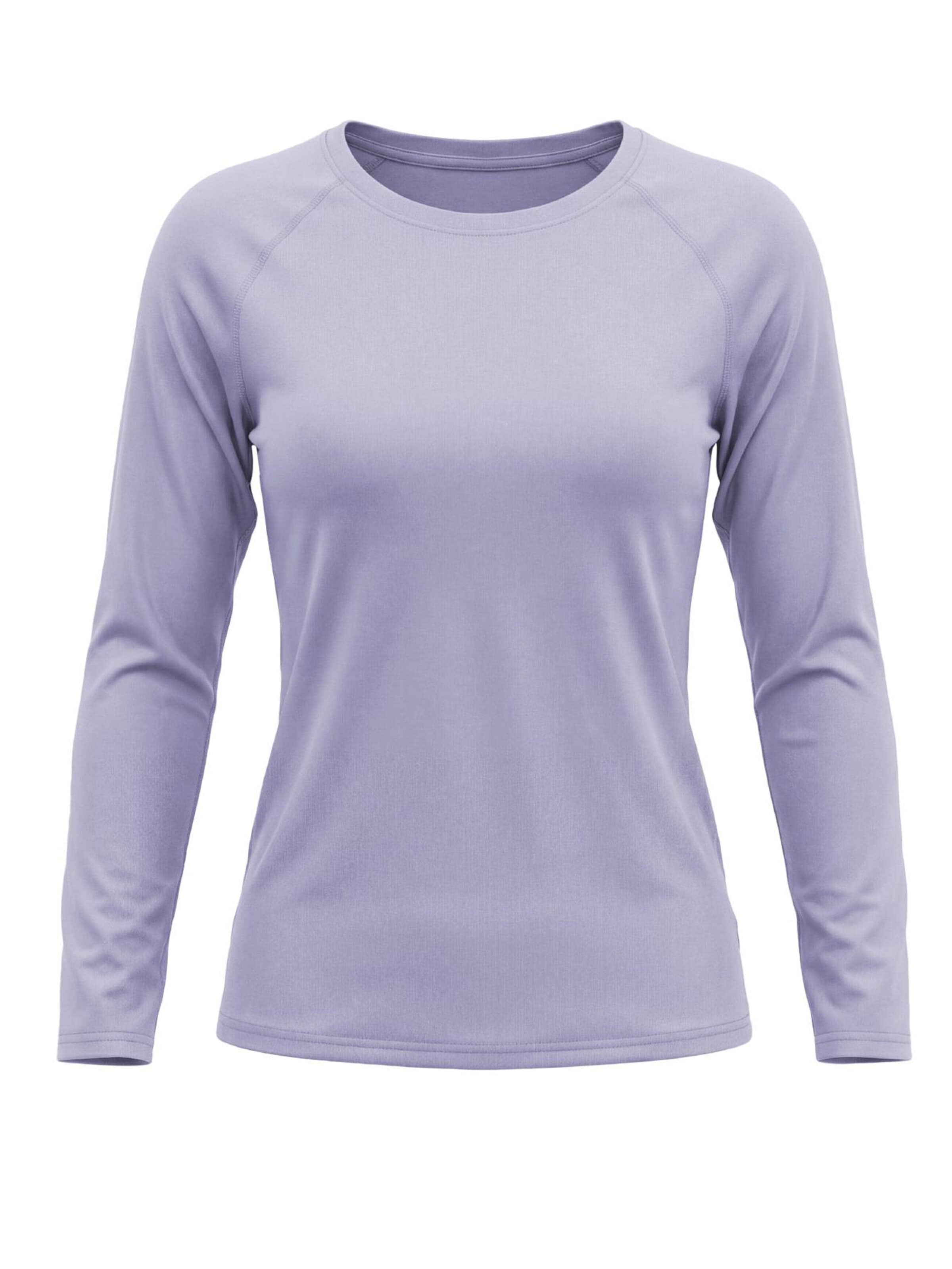 MEETWEE Sporttop 'UV Protection Shirt' in Lila: voorkant