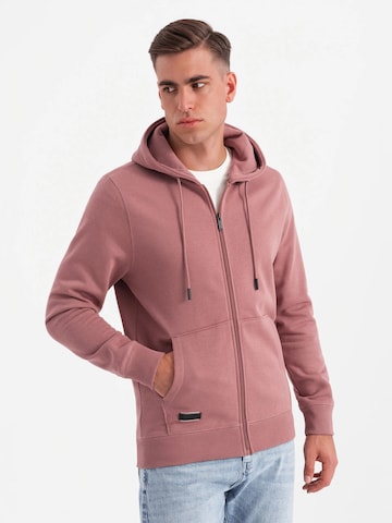 Ombre Sweat jacket in Pink