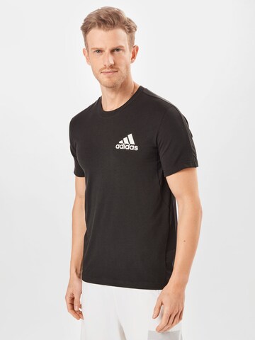 melns ADIDAS SPORTSWEAR Sporta krekls: no priekšpuses