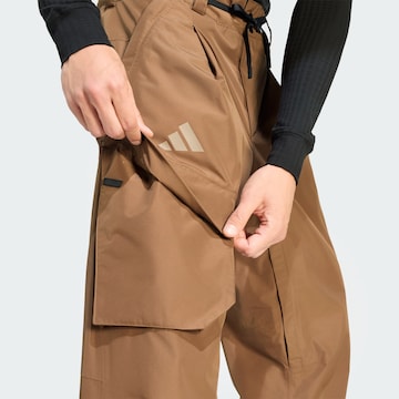 ADIDAS TERREX - Loosefit Calças de desporto 'Xploric' em castanho