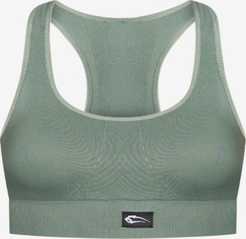 Smilodox Bustier Sport bh 'Pia' in Groen: voorkant