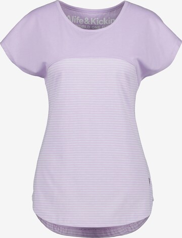 T-shirt 'ClarettaAK' Alife and Kickin en violet : devant