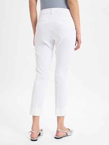 Regular Pantalon à plis 'Stella' Cambio en blanc