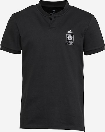 ADIDAS SPORTSWEARTehnička sportska majica 'DFB' - crna boja: prednji dio