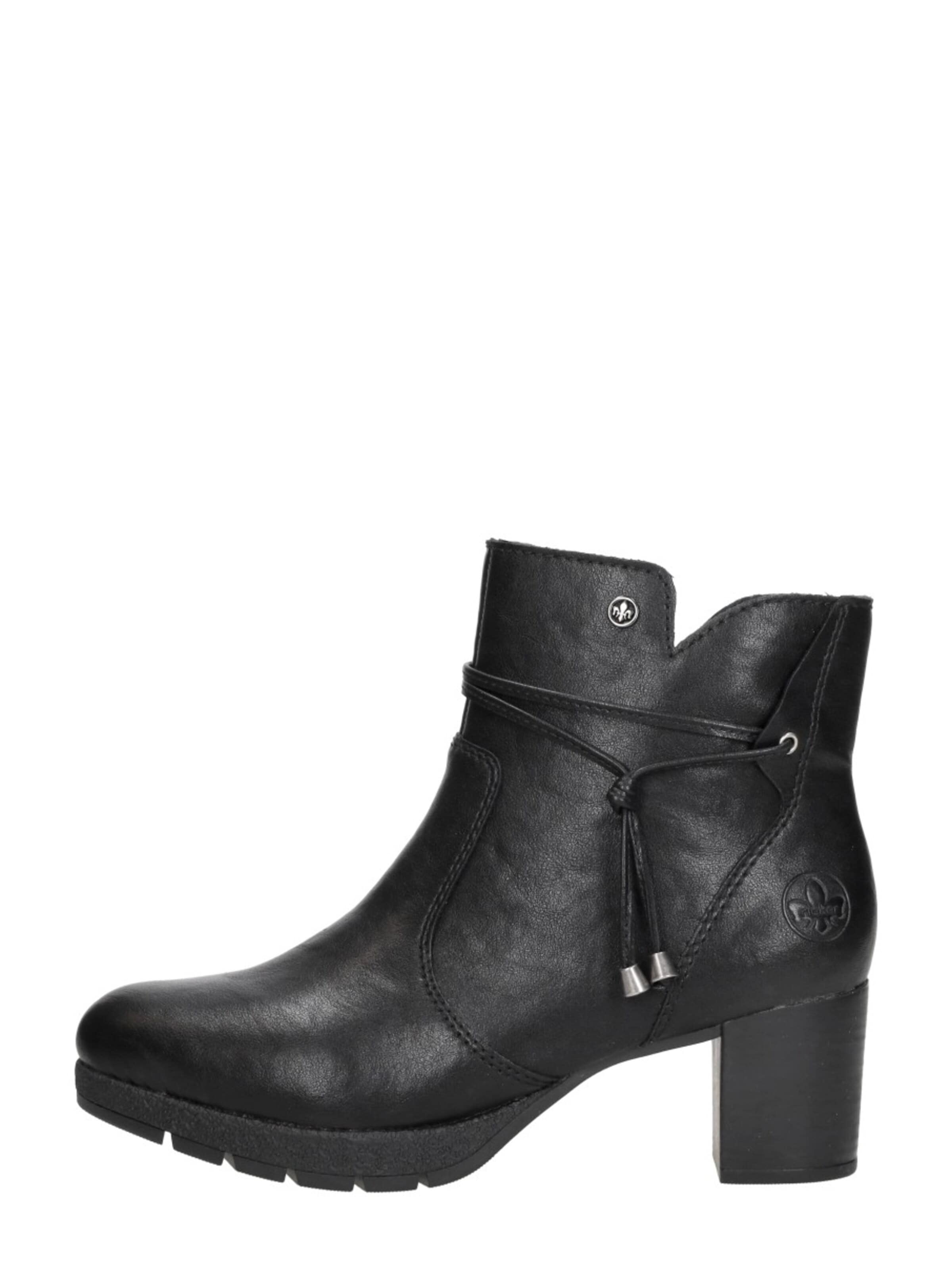 Boots 'Enkellaarsjes Hak' Rieker en noir : devant