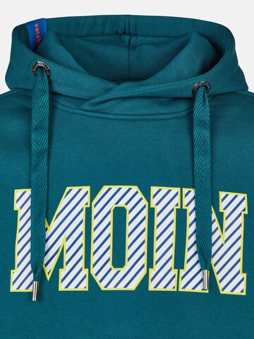 salzhaut Sweatshirt 'Heff-Moin' in Green: front