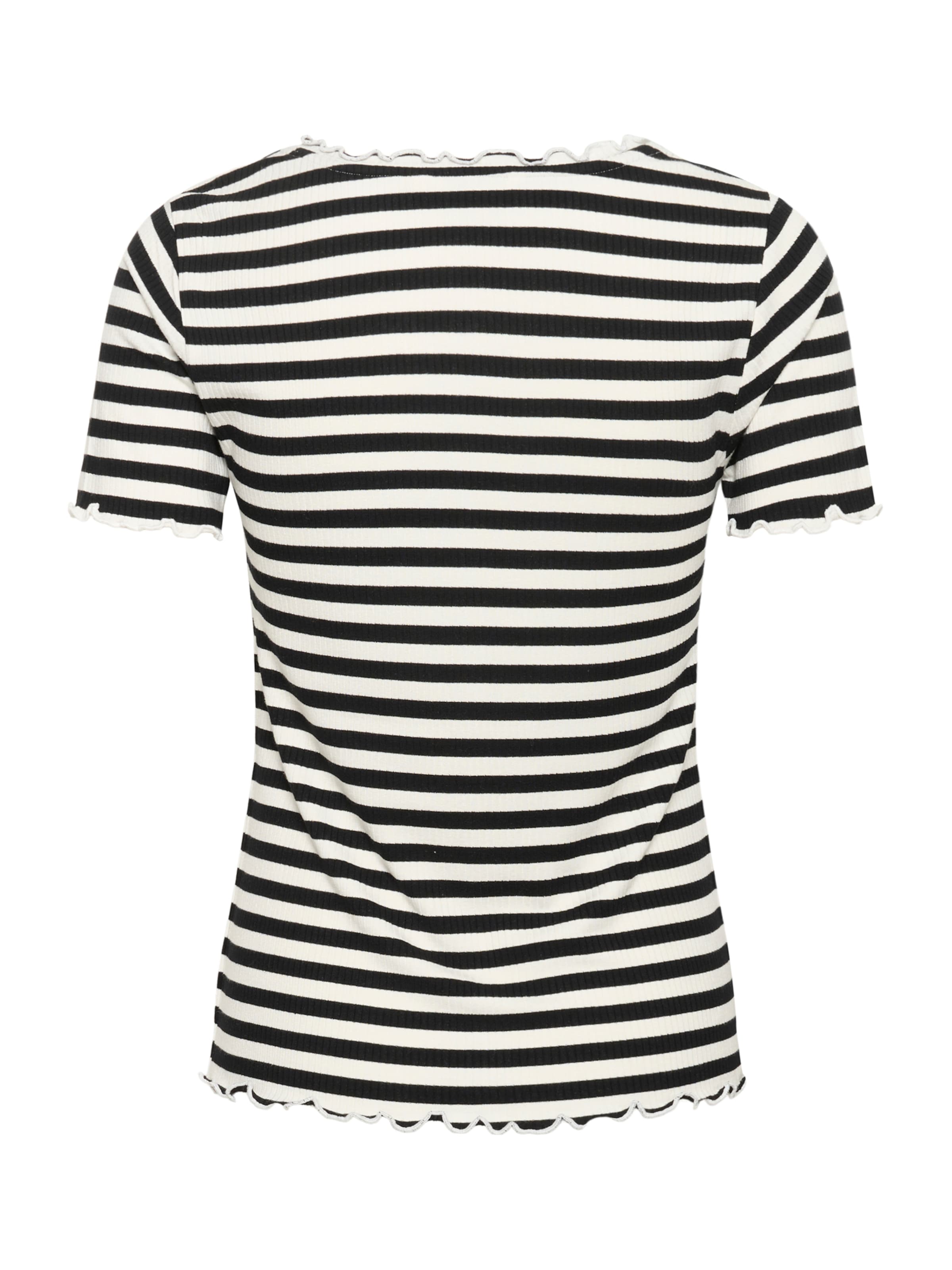 melns Cream T-Krekls 'CRRibba'