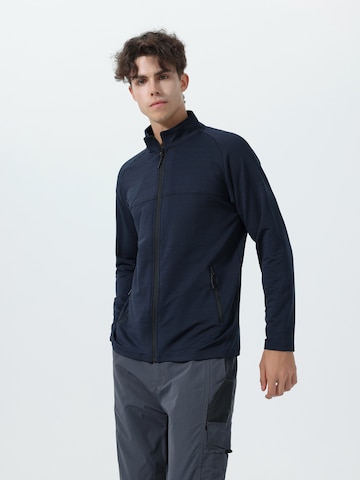 YOUTHUP Sportstrickjacke in Blau