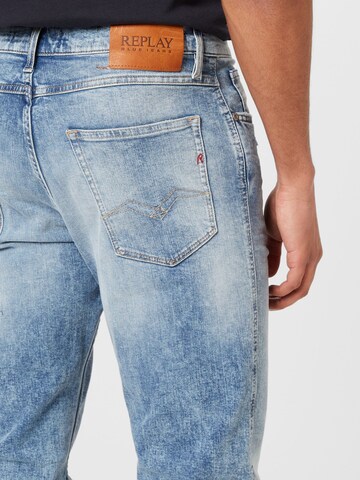 REPLAY Regular Jeans 'SANDOT' i blå