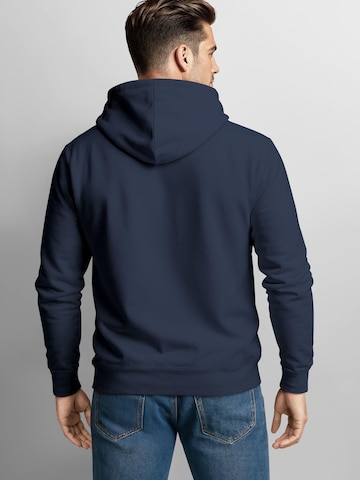 Neverless Sweatshirt 'Mountain Lineart' in Blue