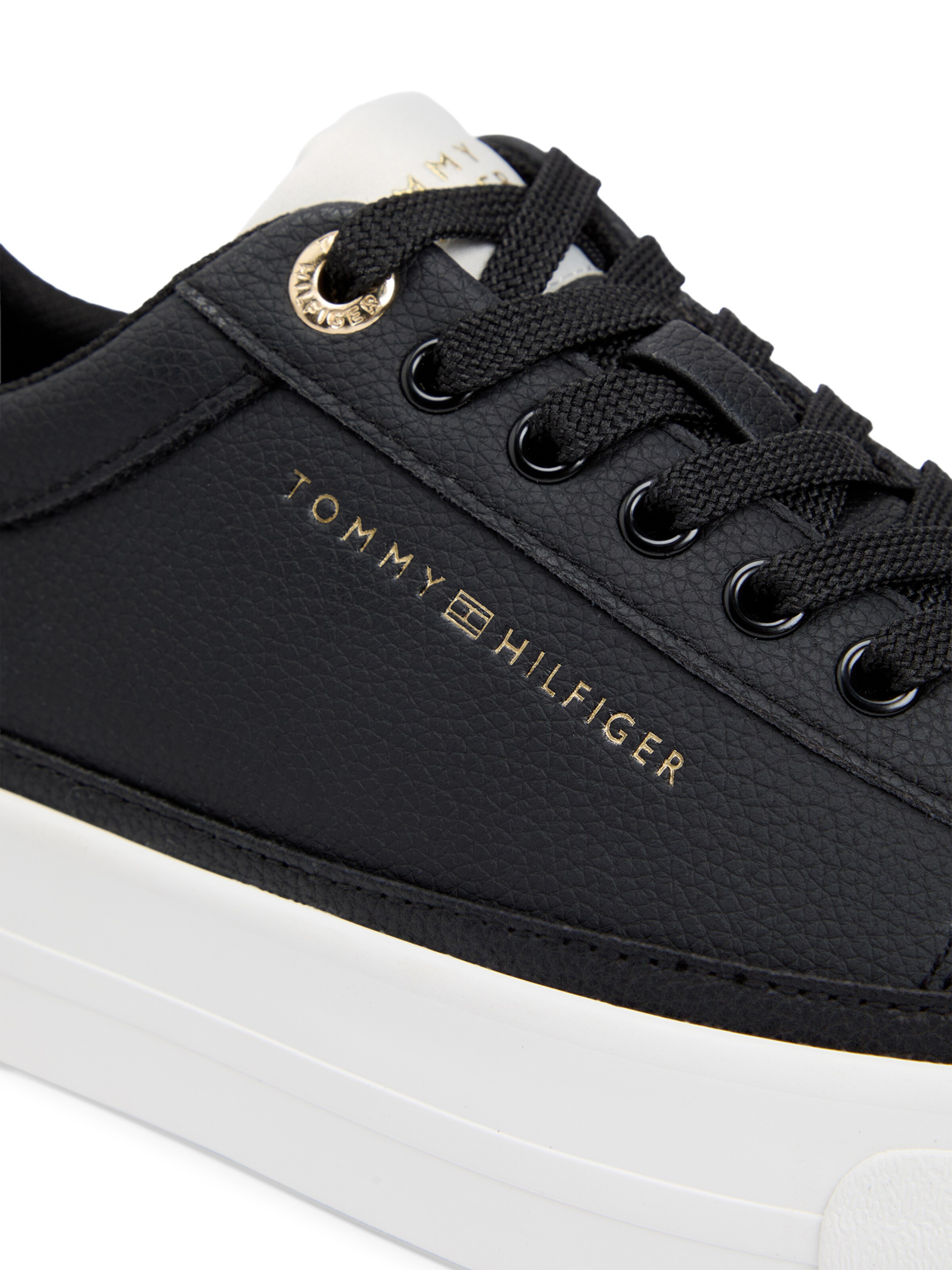 Sneaker low de la TOMMY HILFIGER pe negru