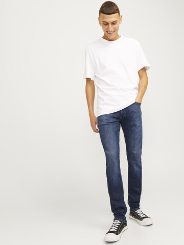 JACK & JONES Slimfit Jeans 'JJIGlenn JJEvan' in Blauw